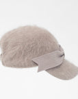 COCO - Angora wool baseball cap with a sculpted felt bow.