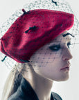 Floe Bow - Veiled Beret