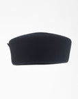JACKIE - 1960s-style pillbox hat in black wool.