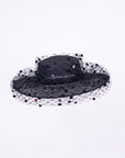 LONDON - Wide Brimm Boater with Multi Layered Veil
