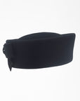MADELEINE - Cossack styles hat in black wool.