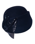 Roxanne- Asymmetric Pillbox Hat