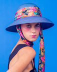 COLOMBO - Wide-Brimm Cloche Hat in Panama