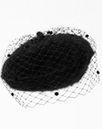 FIFI - Angora beret with dotted veil