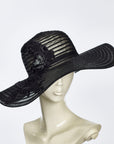 GEMMA - BLACK - WIDE-BRIMMED FLOPPY