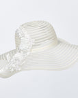 GEMMA - WHITE - WIDE-BRIMMED FLOPPY