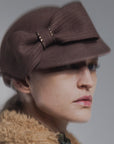 Collette - Asymmetric Pillbox Hat