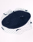 Floe Bow - Veiled Beret