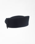 MADELEINE - Cossack styles hat in black wool.