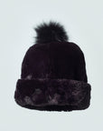 MEI-BLACK - BEANIE SHAPED CAP