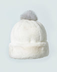 MEI-WHITE - BEANIE SHAPED CAP