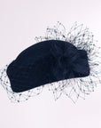 Rebecca - Black Pillbox Hat