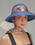 COLOMBO - Wide-Brimm Cloche Hat in Panama
