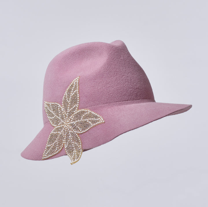 MOE - BLUSH - 40&#39;S STYLE TRILBY
